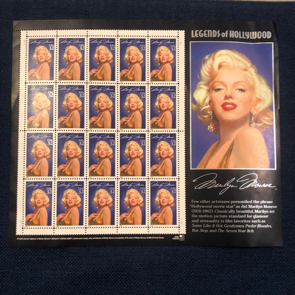 1st Day 1st Issue Marilyn Monroe Stamps fabulous Nostalgia - Picture 1 of 3